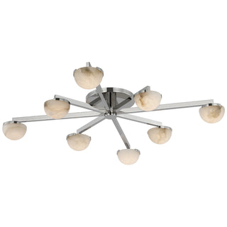 Buy polished-nickel Pedra Outdoor (Damp) Flush Mount Ceiling Light by Visual Comfort Signature