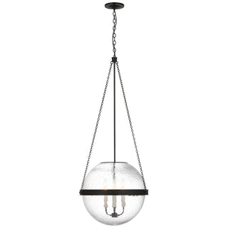 Buy bronze-with-clear-glass-glass-and-clear-shade Reese Outdoor (Damp) Pendant by Visual Comfort Signature