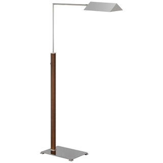 Buy polished-nickel-and-walnut Copse Floor Lamp by Visual Comfort Signature