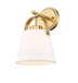 Heritage Brass with Ivory Glass and Natural/Cream Shade