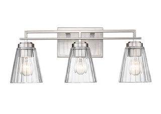 Buy brushed-nickel-with-clear-glass-and-clear-shade Lyna Vanity by Z-Lite