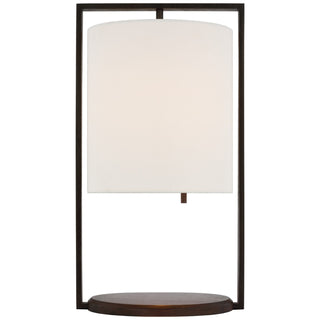 Buy warm-iron-and-dark-walnut Zenz Table Lamp by Visual Comfort Signature