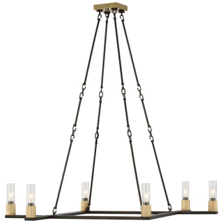 Buy warm-iron-and-antique-brass Beza Outdoor (Damp) Chandelier by Visual Comfort Signature