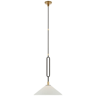 Buy warm-iron-and-antique-brass Argo Outdoor (Damp) Pendant by Visual Comfort Signature