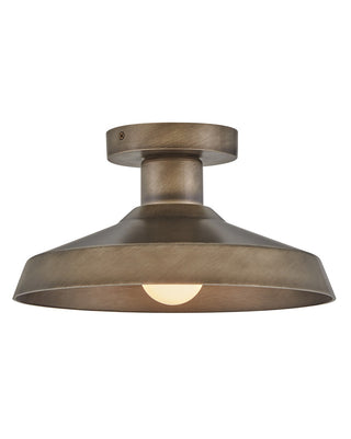 Buy burnished-bronze Forge Outdoor (Damp) Flush Mount Ceiling Light by Hinkley