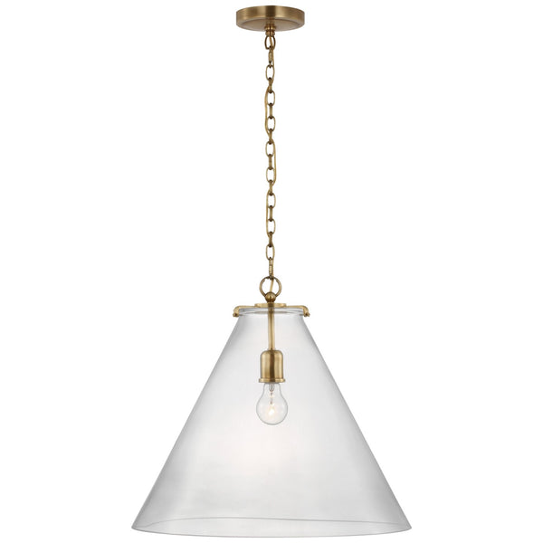 Katie Conical Outdoor (Damp) Pendant by Visual Comfort Signature