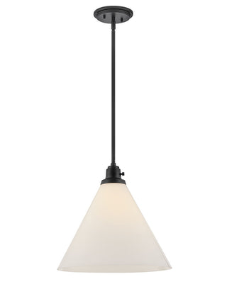 Buy black-with-cased-opal-glass-and-white-shade Arti Pendant by Hinkley