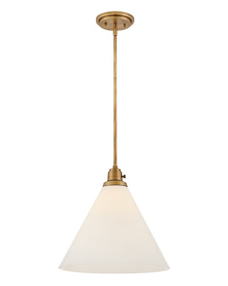 Buy heritage-brass-with-cased-opal-glass-and-white-shade Arti Pendant by Hinkley