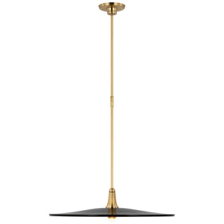 Buy hand-rubbed-antique-brass-with-bronze-glass-and-metal-shade Truesdell Outdoor (Damp) Pendant by Visual Comfort Signature