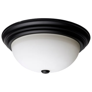Buy matte-black-with-opal-glass-and-opal-shade Outdoor (Damp) Flush Mount Ceiling Light by Nuvo Lighting