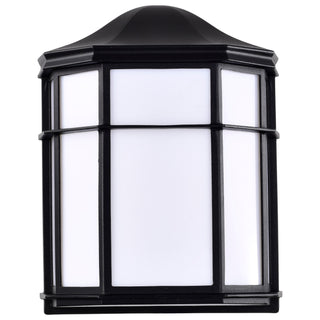 Buy black-with-white-glass-and-white-shade Outdoor (Wet) Lantern by Nuvo Lighting