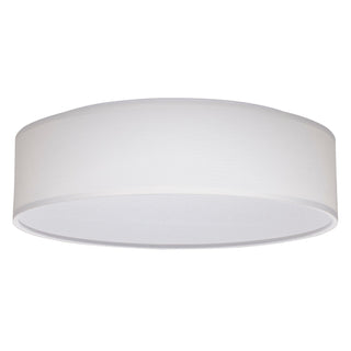 Buy white-fabric-and-white-shade Outdoor (Damp) Flush Mount Ceiling Light by Nuvo Lighting