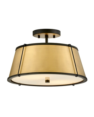 Buy black-and-metal-shade Clarke Flush Mount Ceiling Light by Hinkley
