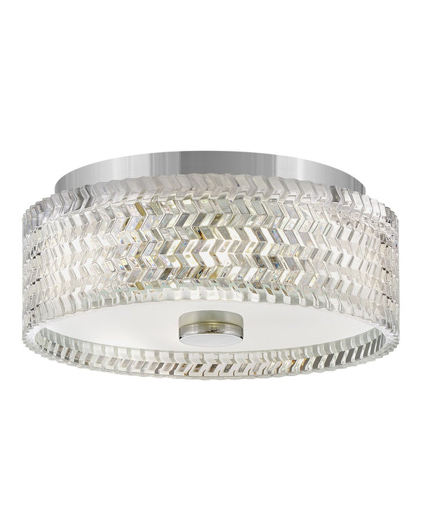 Elle Outdoor (Damp) Flush Mount Ceiling Light by Hinkley