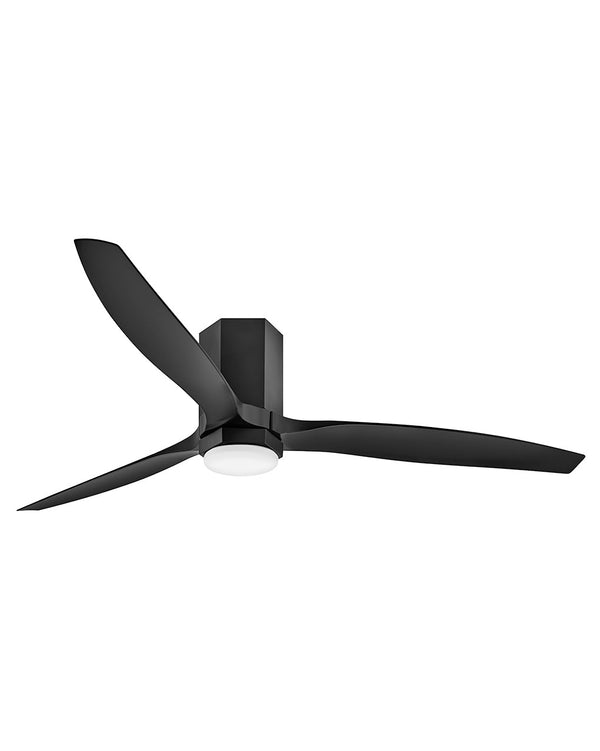 3-Blades Facet Outdoor (Damp) Ceiling Fan with Light by Hinkley