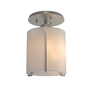 Buy vintage-platinum-with-opal-glass-gg-glass-and-white-shade Exos Glass Semi-Flush Mount Ceiling Light by Hubbardton Forge
