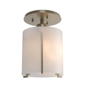 Buy soft-gold-with-opal-glass-gg-glass-and-white-shade Exos Glass Semi-Flush Mount Ceiling Light by Hubbardton Forge