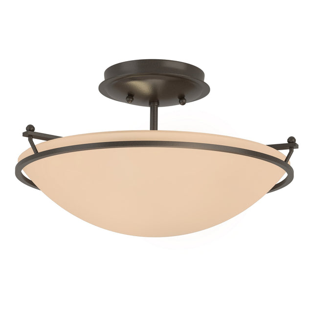 Simple Lines Semi-Flush Mount Ceiling Light by Hubbardton Forge