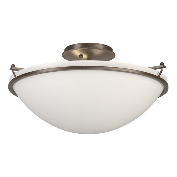 Simple Lines Semi-Flush Mount Ceiling Light by Hubbardton Forge