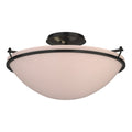 Simple Lines Semi-Flush Mount Ceiling Light by Hubbardton Forge