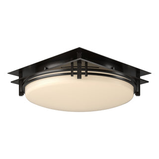 Buy oil-rubbed-bronze Banded Flush Mount Ceiling Light by Hubbardton Forge