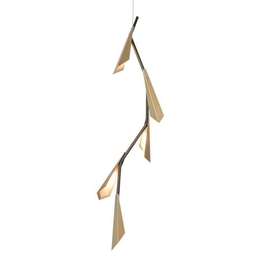 Quill Pendant by Hubbardton Forge - 1 Light (16.00"L x 16.00"W x 46.40"H), Bronze, LED 1030L 3000K [Hubbardton Forge-135001-LED-STND-05-02|MAIN]