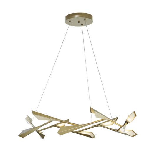 Quill Large LED Pendant by Hubbardton Forge - White, Bronze [Hubbardton Forge-135005-LED-STND-02-05|MAIN]