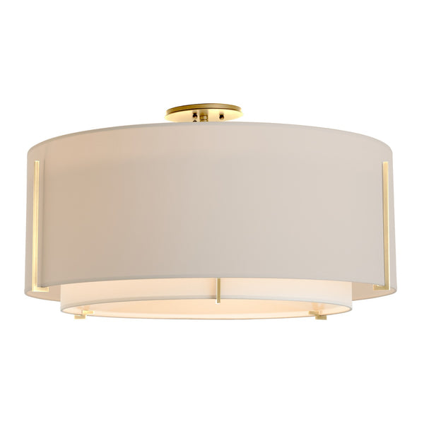 Exos Semi-Flush Mount Ceiling Light by Hubbardton Forge