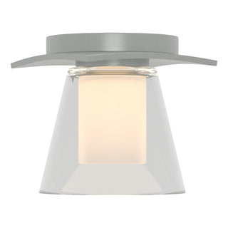 Buy vintage-platinum-with-clear-glass-with-opal-diffuser-zu-glass-and-clear-shade Wren Semi-Flush Mount Ceiling Light by Hubbardton Forge