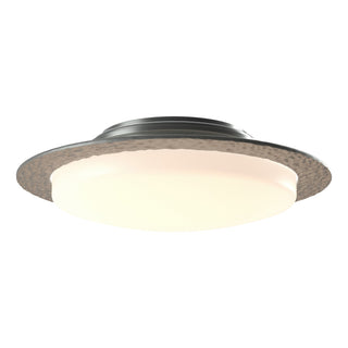 Buy vintage-platinum-with-opal-glass-gg-glass-and-white-shade Oceanus Semi-Flush Mount Ceiling Light by Hubbardton Forge