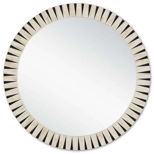 Arvi Round Mirror Mirror by Currey and Company
