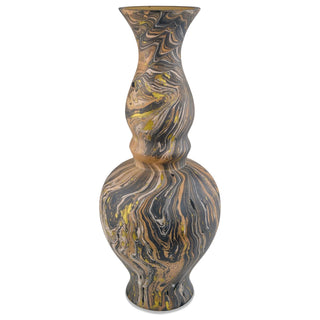 Brown Marbleized Collection Vase by Currey and Company