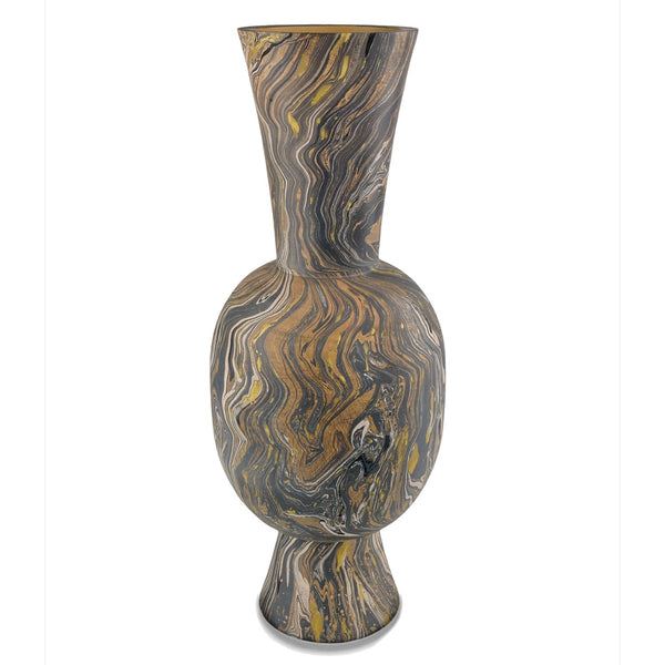 Brown Marbleized Collection Vase by Currey and Company