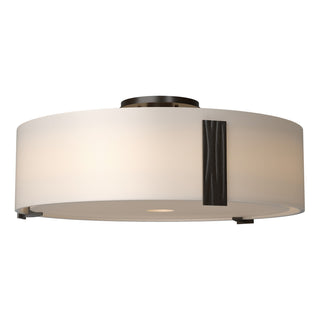 Buy oil-rubbed-bronze-with-opal-glass-gg-glass-and-white-shade Impressions Semi-Flush Mount Ceiling Light by Hubbardton Forge
