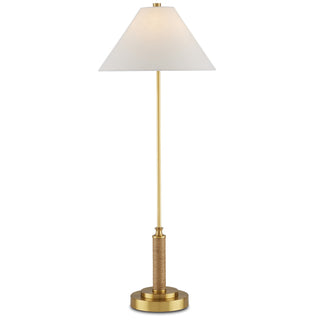Ippolito Brass Console Lamp Table Lamp by Currey and Company