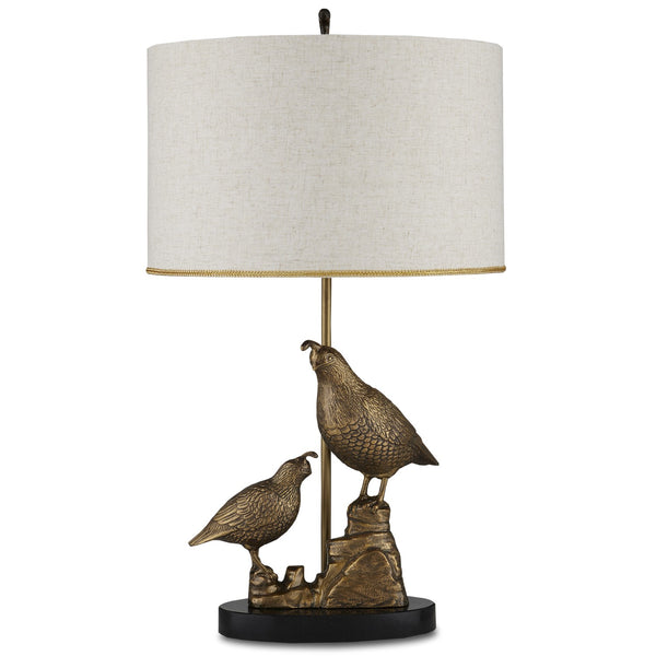 Codorniz Brass Table Lamp Table Lamp by Currey and Company
