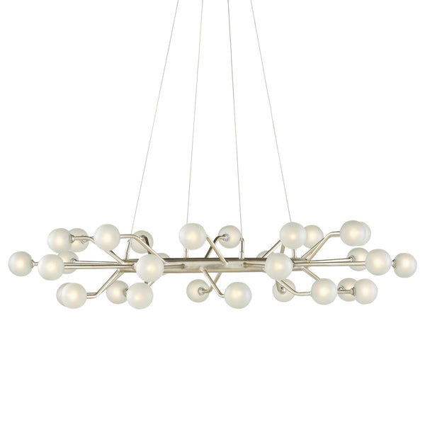 Chaldea Silver Chandelier Chandelier by Currey and Company