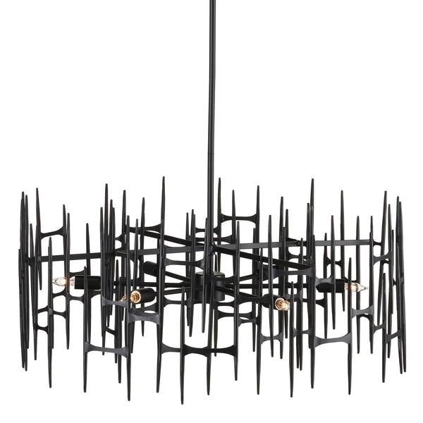 Attingham Black Chandelier Chandelier by Currey and Company