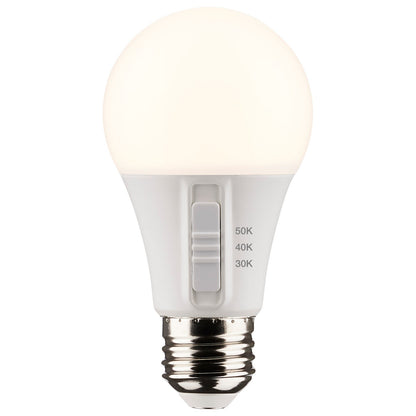 9 Watt (75 Watt Equivalent) E26 A19 120V LED 3000k Light Bulb by Satco