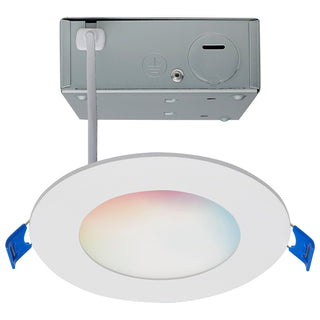 Buy white-with-frosted-glass Satco Surface Mount/Canless Outdoor (Wet) Downlight