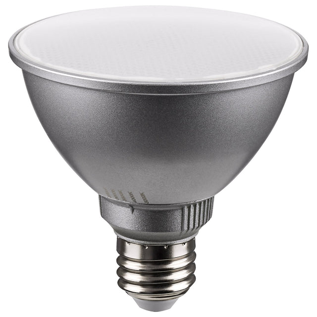 Reflector 11 Watt E26 PAR30SN 120.00V LED 2700k Light Bulb by Satco