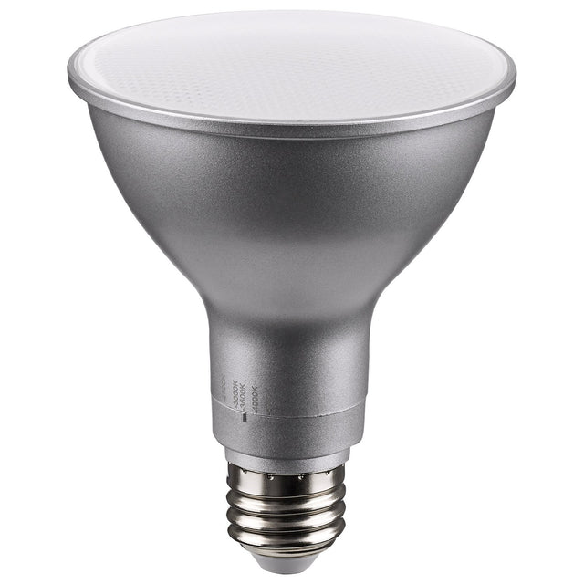Reflector 11 Watt E26 PAR30LN 120.00V LED 2700k Light Bulb by Satco