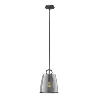 Buy black-with-plated-smoke-glass-ps-glass-and-smoke-shade Caliper Pendant by Hubbardton Forge