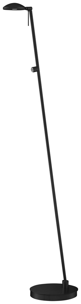 Buy coal-black-with-coal-glass Task Floor Lamp Floor Lamp by George Kovacs