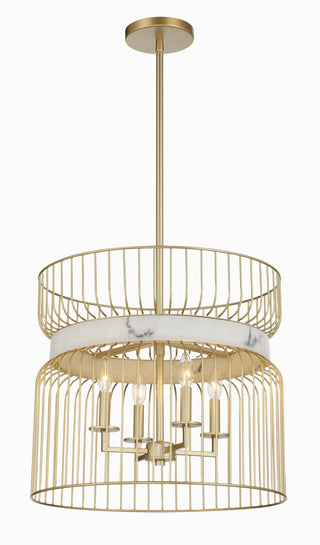Buy nouveau-gold Park Slope by Robin Baron Outdoor (Damp) Pendant by Minka-Lavery