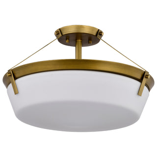 Rowen Outdoor (Damp) Semi-Flush Mount Ceiling Light by Nuvo Lighting