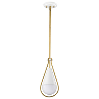 Buy matte-white-with-white-opal-glass-and-opal-shade Admiral Outdoor (Damp) Pendant by Nuvo Lighting