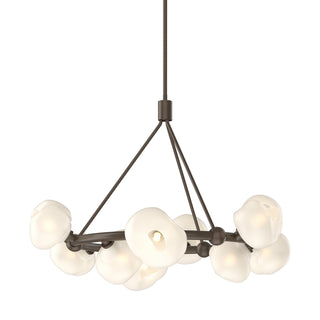 Buy bronze-with-frosted-glass-fd-glass-and-white-shade Ume Pendant by Hubbardton Forge