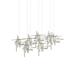Buy sterling-with-seeded-clear-glass-ii-glass-and-clear-seedy-shade Tura Pendant by Hubbardton Forge