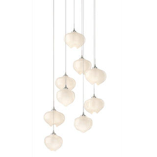 Buy sterling-with-frosted-glass-fd-glass-and-white-shade Ume Pendant by Hubbardton Forge